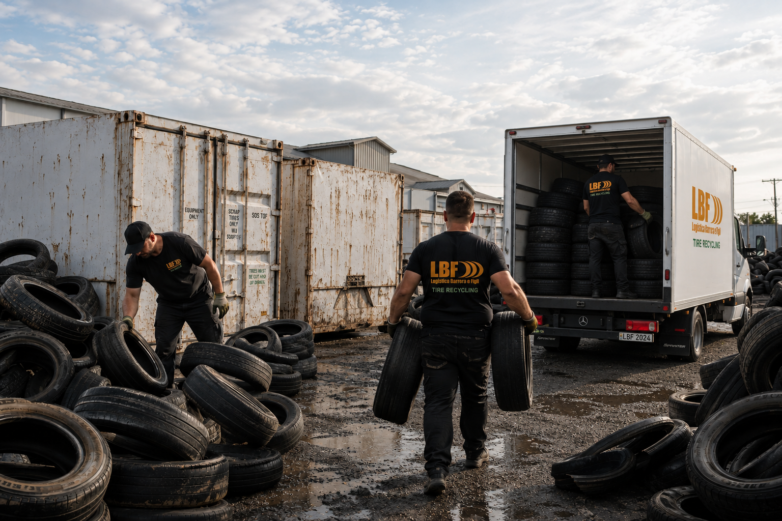 Operatori LBF al lavoro durante il ritiro PFU